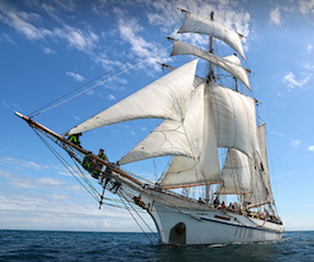 picture of tall ship called young endeavour
